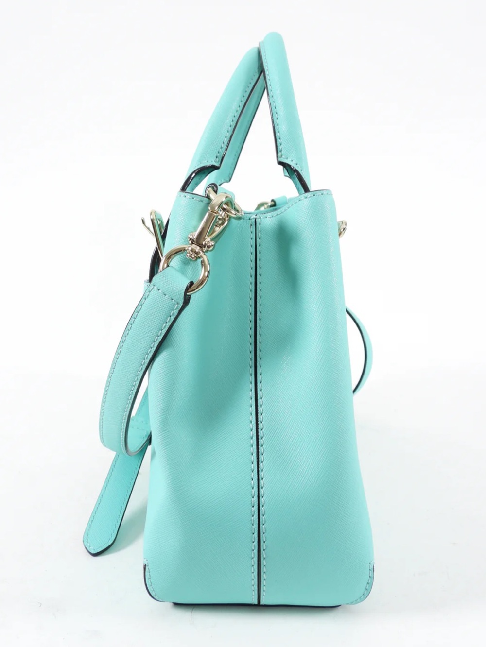 Classic Women's Top-Handle Satchel - Light Blue - Picture 7 of 7